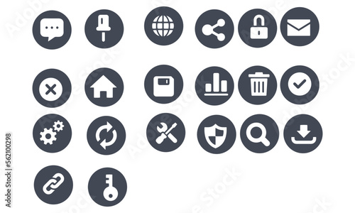 Web and Internet Icons Set vector design 