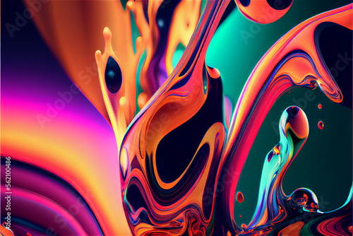 Abstract colorful swirling ...