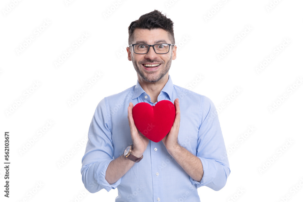 happy man with love valentine heart in studio. man with love valentine heart on background. happy man with love valentine heart in studio. man with love valentine heart on background.