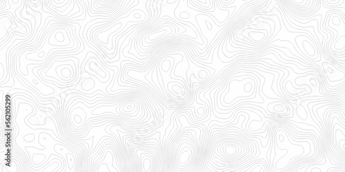 Fototapeta Naklejka Na Ścianę i Meble -  Topographic map. Geographic mountain relief. Abstract lines background. Contour maps. Vector illustration, Topo contour map on white background, Topographic contour lines vector map seamless pattern