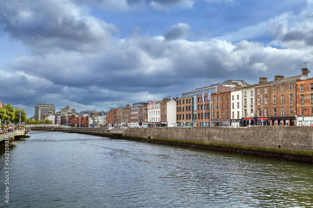 Liffey river, Dublin, Ireland
