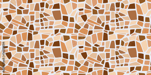Broken coffee forms of dried earth or cracked glass. Vector shapes background or wallpaper.