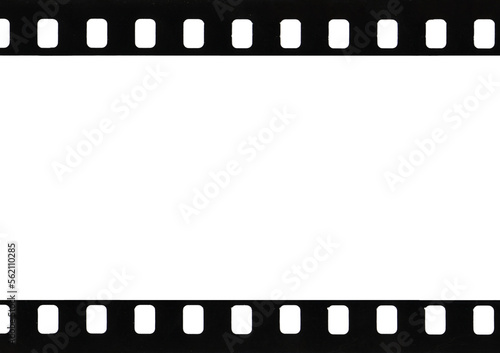 35mm film strip edge with transparent background (PNG image)