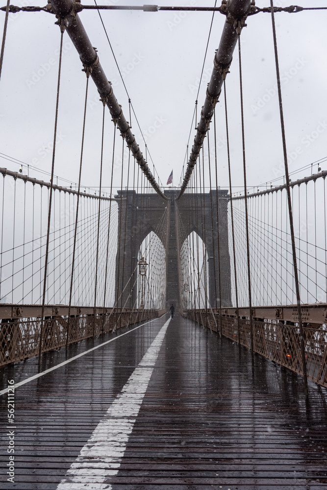 Fototapeta premium Landscape, City, New York, Water, Buildings, Architecture, Bridge, skyline, river, downtown, urban, building, reflection, landscape, nyc, travel, park, manhattan, cable, brooklyn bridge, cables, usa, 