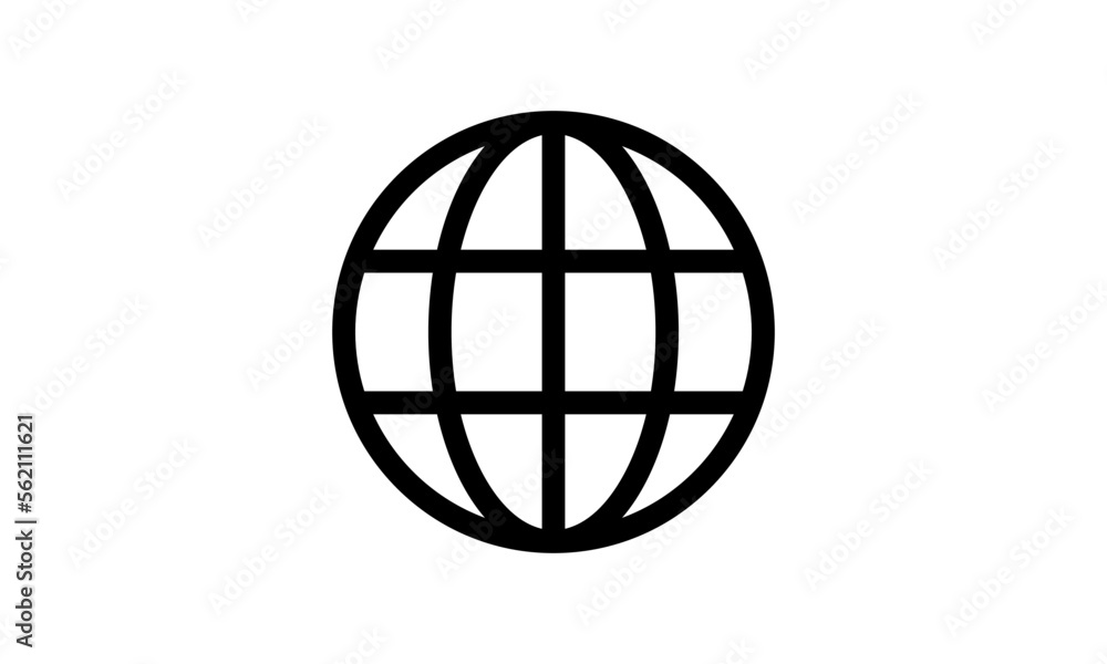circle globe logo icon vector circle globe logo icon vector