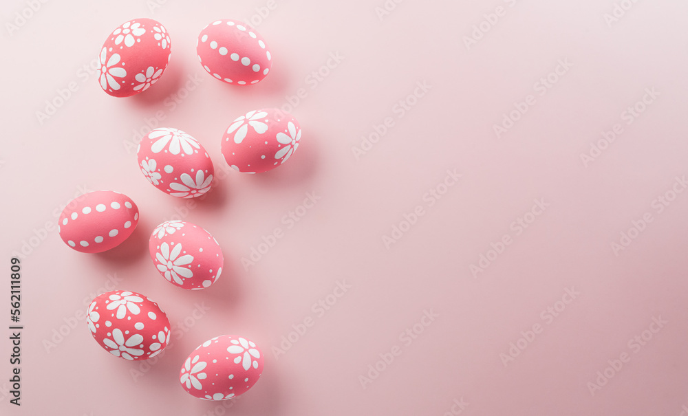 Happy easter! Colourful Easter eggs on pastel background. Decoration concept for greetings and presents on Easter Day celebrate time. Happy easter! Colourful Easter eggs on pastel background. Decoration concept for greetings and presents on Easter Day celebrate time.