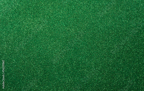 Photo Happy St Patrick's Day decoration background concept made from green glitter paper