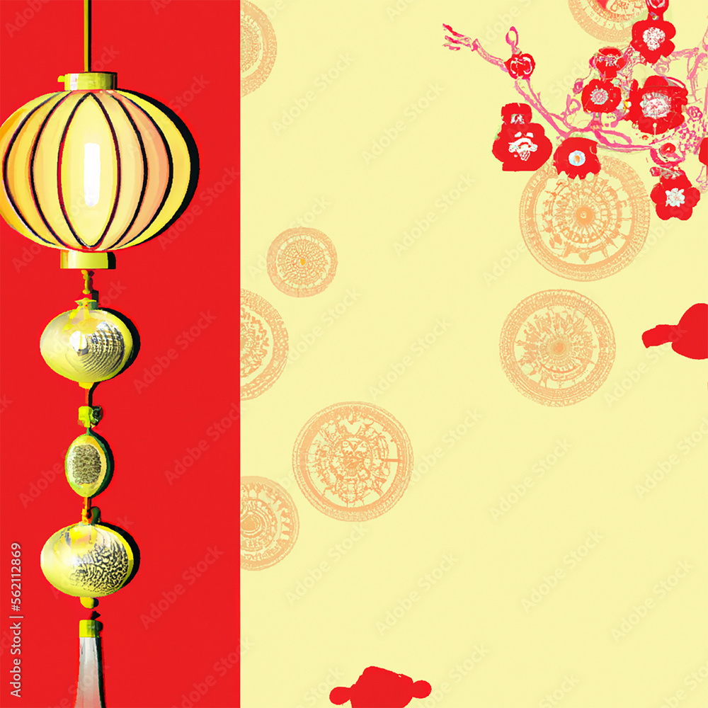 Chinese new year day background design element