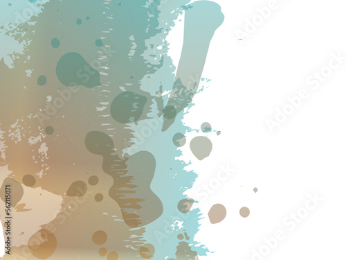 Vector Brush Stroke. Abstract Fluid Splash. Watercolor Textured Background.  Blue and Indigo Isolated Splash on White Backdrop. Gradient Paintbrush. Sale Banner Brushstroke.