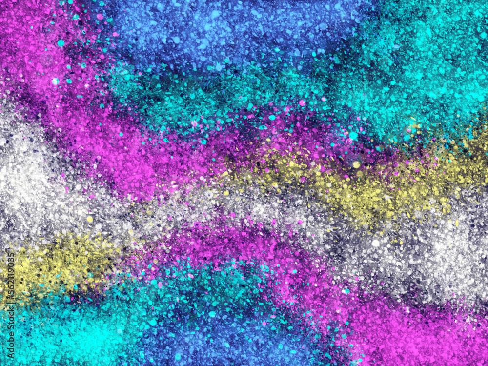 Fototapeta premium digital colorful splash painting background
