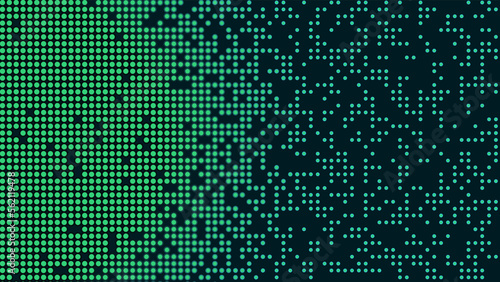 Abstract vector background with green dots