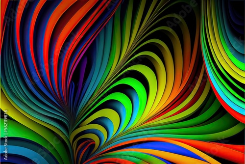 Colorful abstract pattern light glow background  Ai generated 