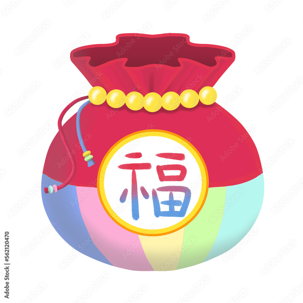 Korean(asian) New Year lucky bag, 새해 복주머니 Korean(asian) New Year lucky bag, 새해 복주머니
