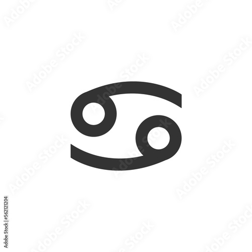 Cancer zodiac sign icon. Astrology symbol modern, simple, vector, icon for website design, mobile app, ui. Vector Illustration