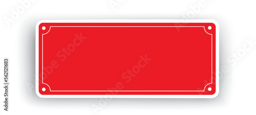 Red Empty Sign