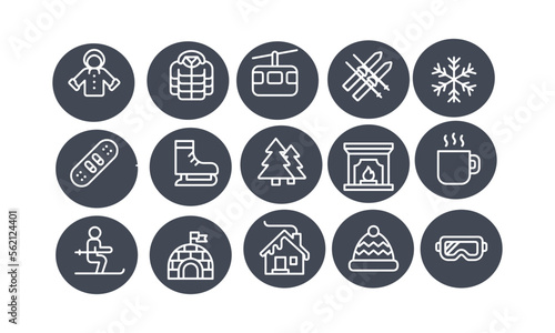 Winter Sport Icons vector design