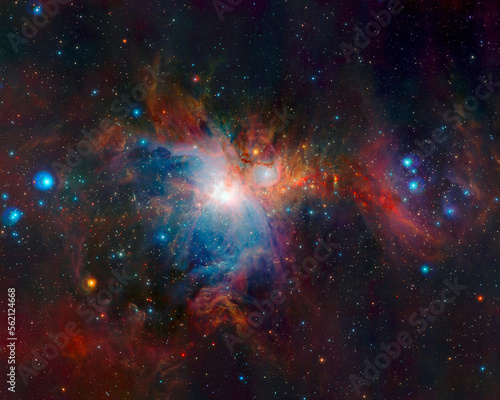 Cosmos, Universe, Orion nebula, galaxies in space, NASA. Abstract cosmos background