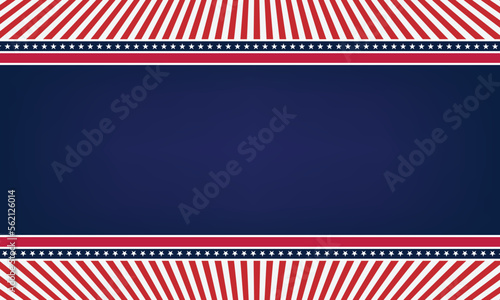 Patriotic border divider american usa flag.