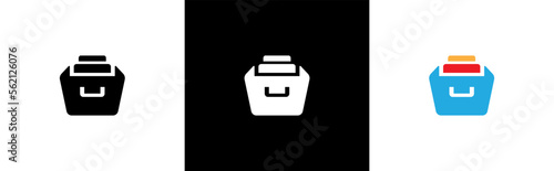 Archive folders icon. Archive storage symbol. Document archive sign, vector illustration