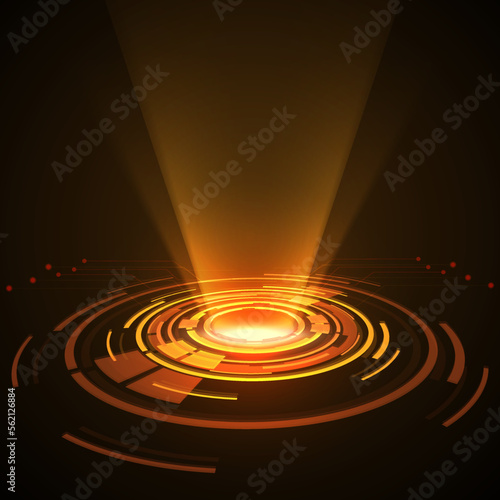 Futuristic interface, HUD, vector background