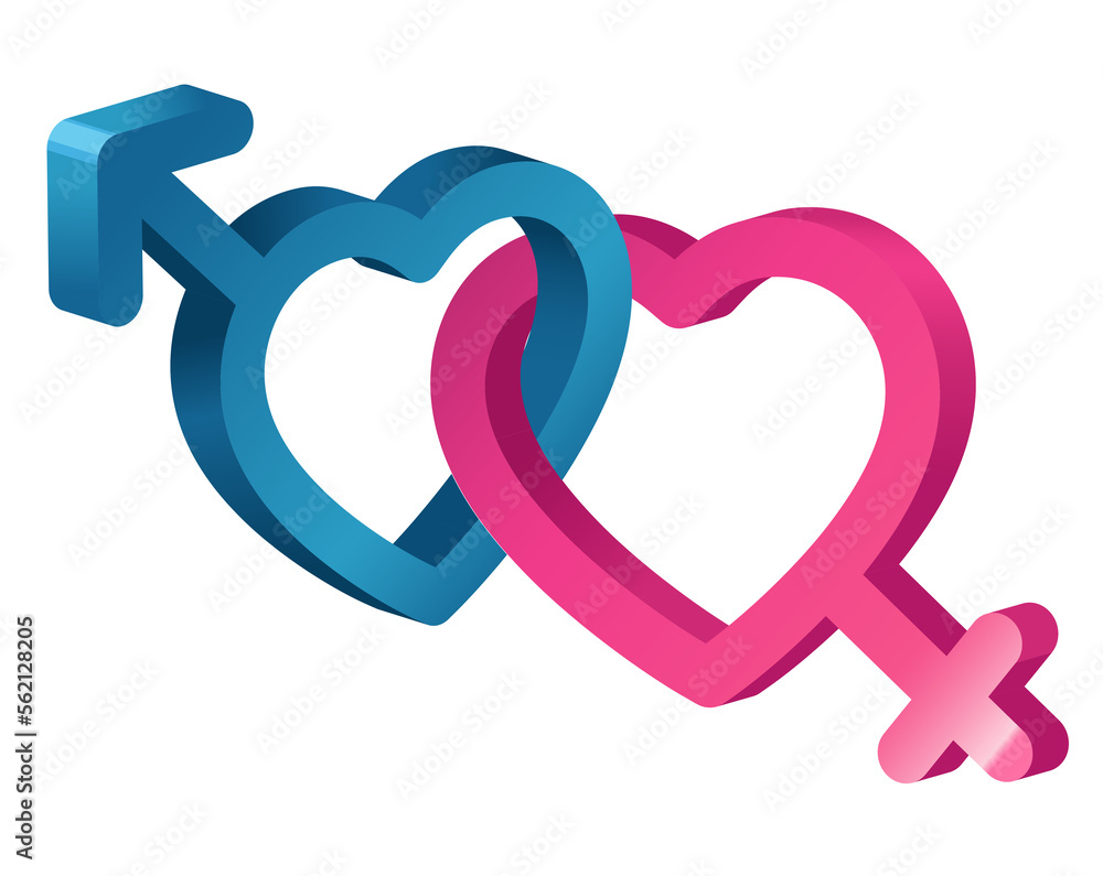 Female venus and male mars symbols isolated on transparent background. Png gender icons. Female venus and male mars symbols isolated on transparent background. Png gender icons.