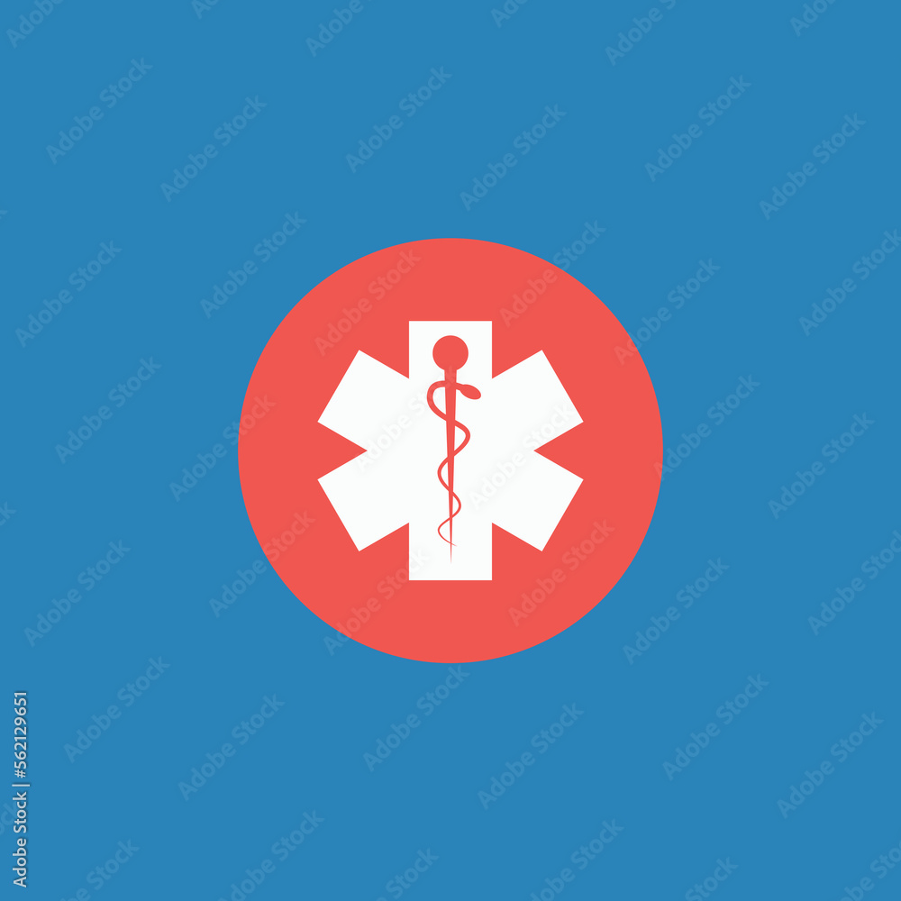 Vector illustration of medicine symbol icon. Vector illustration of medicine symbol icon.