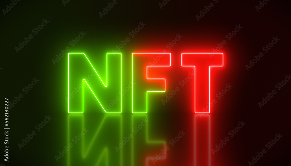 illustation of luminous text with message nft illustation of luminous text with message nft