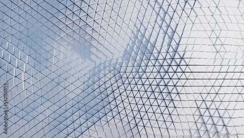 3D Futuristic triangles bac...