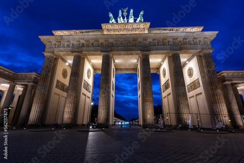 Brandenburger Gate night sky Berlin Germany