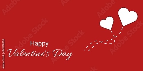 Valentines day background with heart pattern and typography of happy valentines day text .