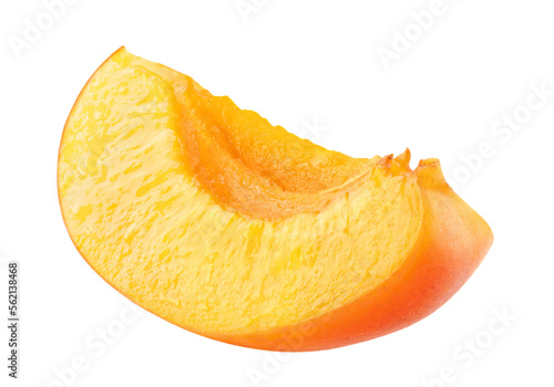 Wedge of fresh apricot