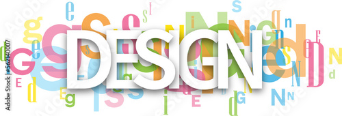 DESIGN colorful typography banner