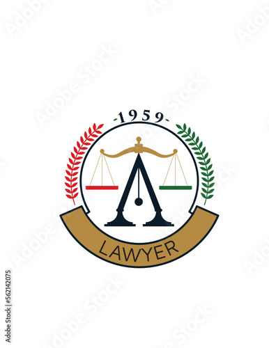 Fototapeta Naklejka Na Ścianę i Meble -  lawyer logo
