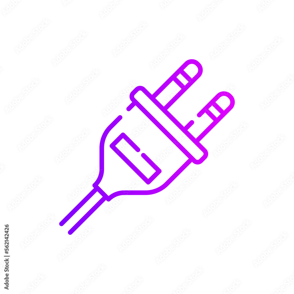plug gradient icon plug gradient icon