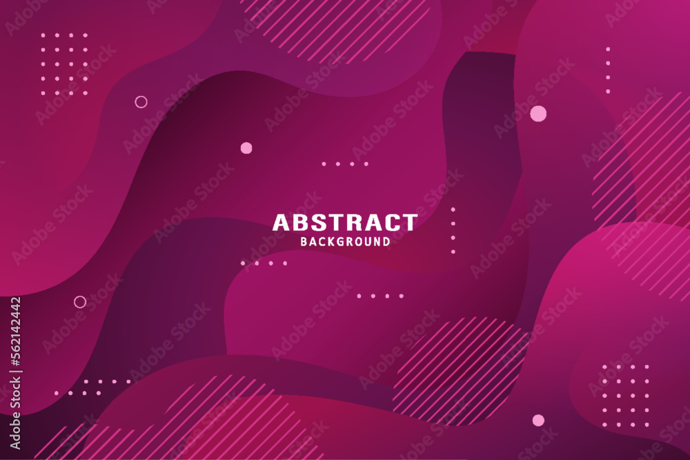 Abstract Liquid Shapes Purple Background Premium Vector