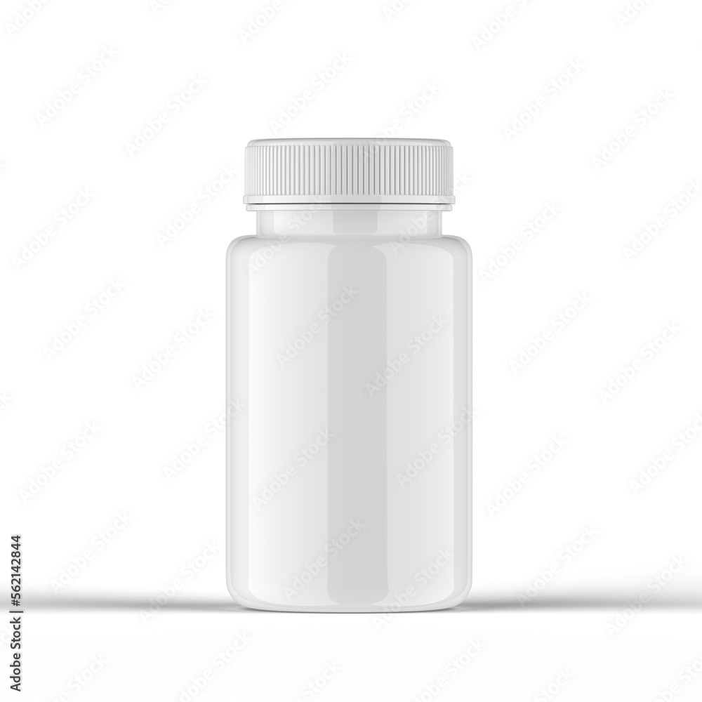 Glossy Pills Bottle 3d Rendering Glossy Pills Bottle 3d Rendering