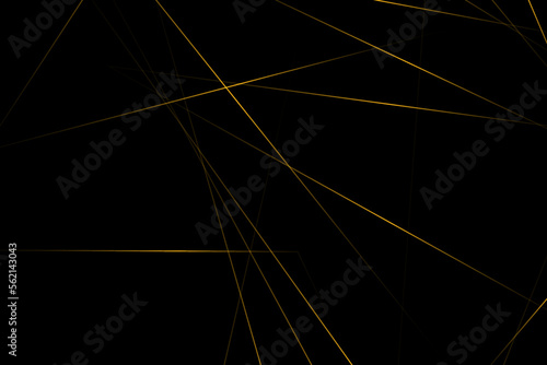 Abstract black with gold lines, triangles background modern design. Vector illustration EPS 10.