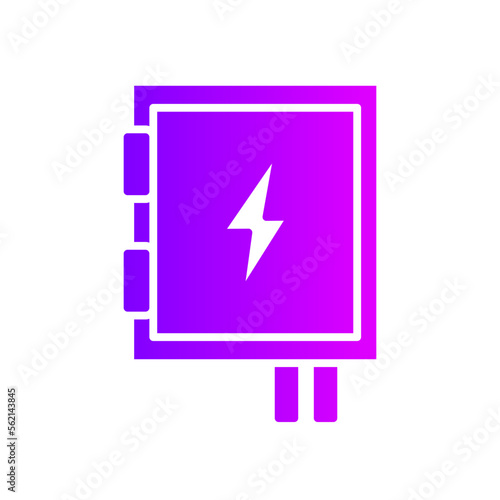 fuse box gradient icon