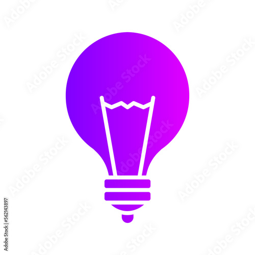 light bulb gradient icon