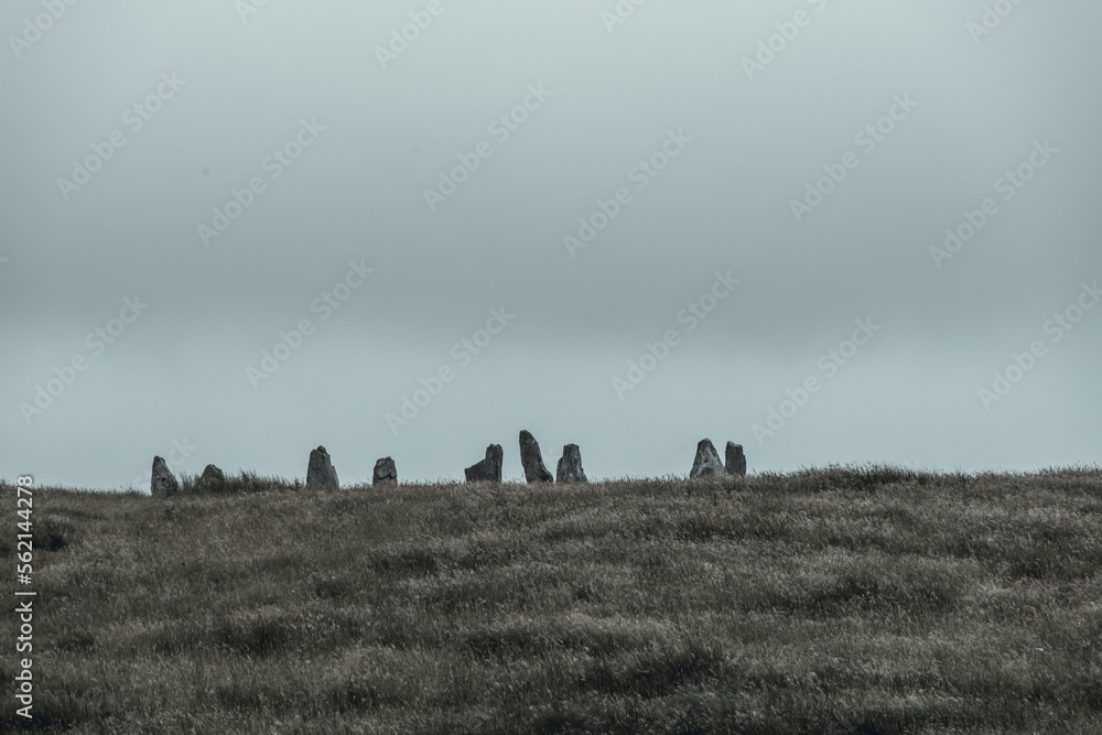 Ancient magic in the Calanais Standing Stones Circle II, erected by