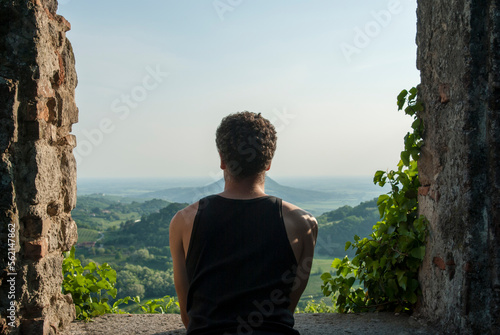 person watching the hills
