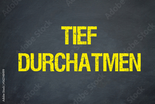 Foto tief durchatmen