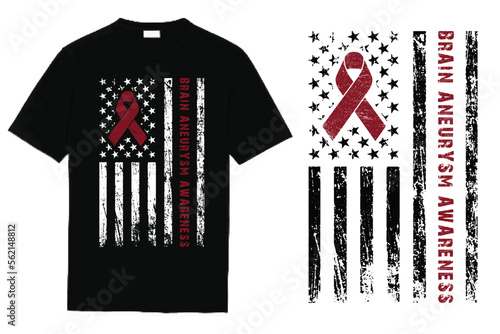 Brain Aneurysm Awareness T Shirt Design