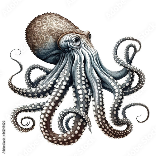 octopus squid illustration