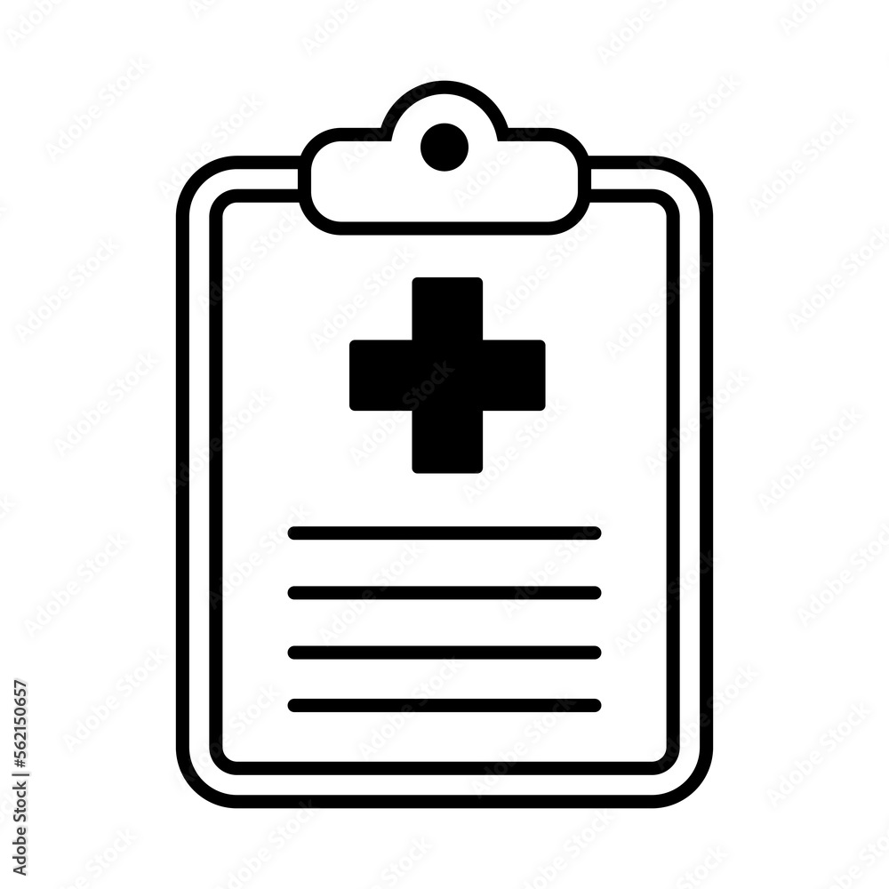 Medical history icon. Health care clipboard icon. Medical card icon. Medical history icon. Health care clipboard icon. Medical card icon.