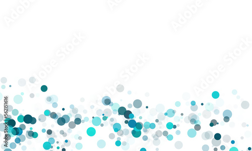 Various shades of blue and dark green isolated round dots graphic design element overlay © clsdesign