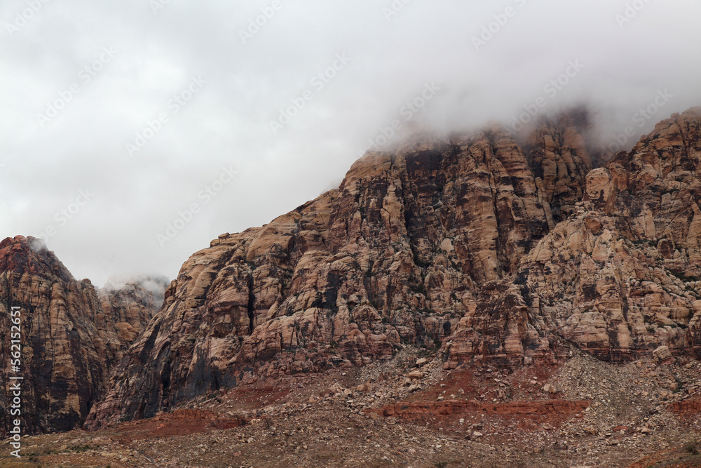 View of landscape red rock canyon national park at nevada,USA.