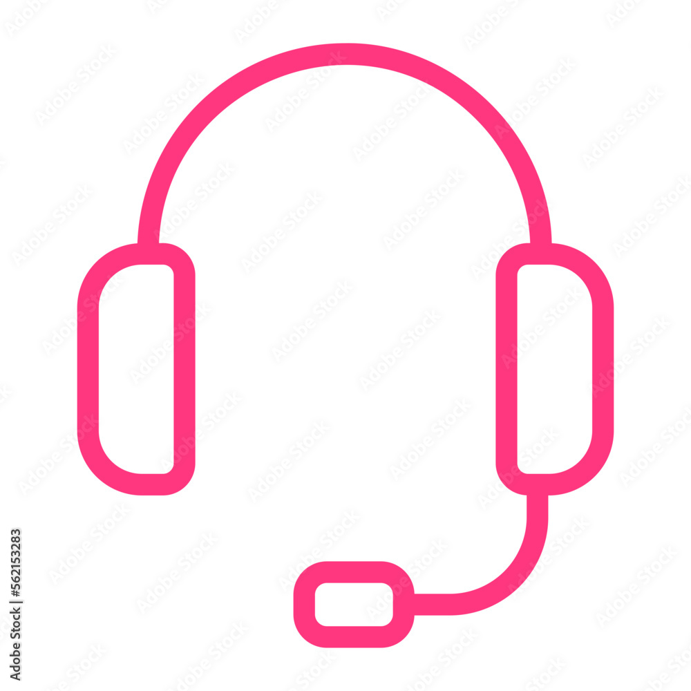 Fototapeta premium headphones gradient icon