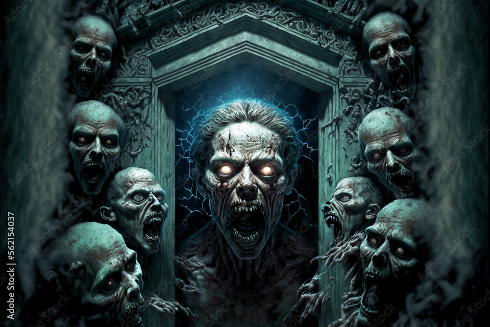 Photo & Art Print Madness and nightmares AI generative, warpaintcobra