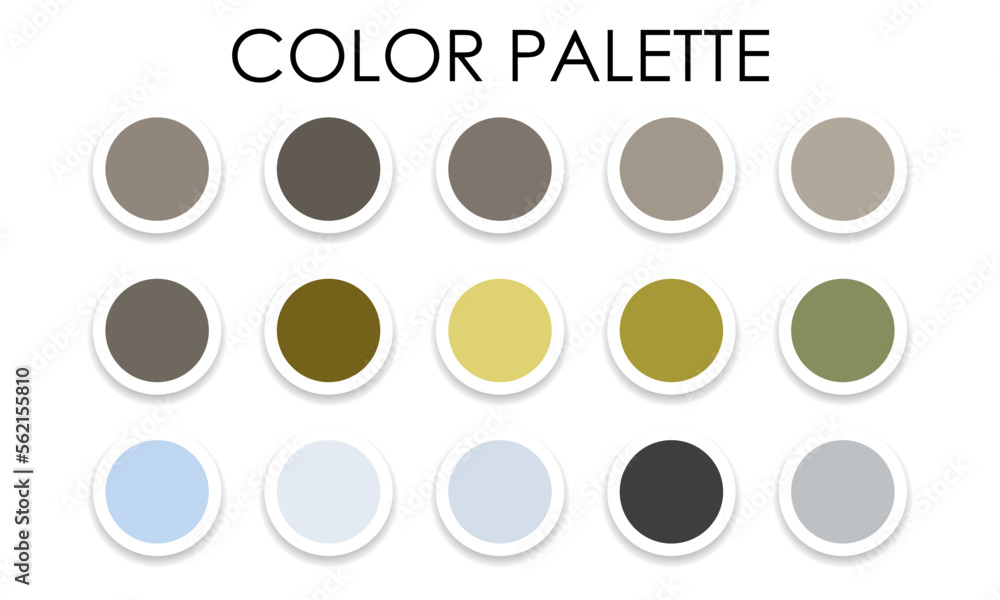 Fashionable color palette. Color swatches. Vector illustration